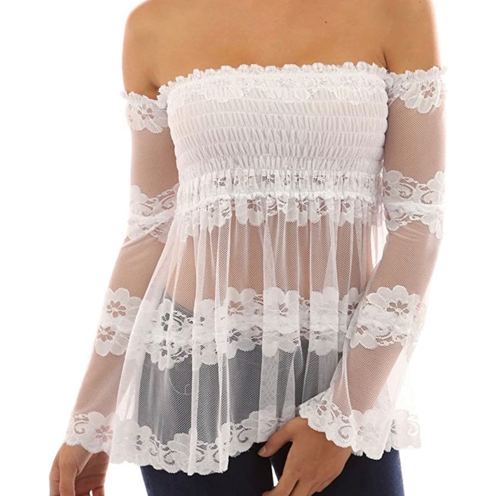 Lace Off Shoulder Top